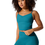 Ballerina Pinch Camisole Teal front view