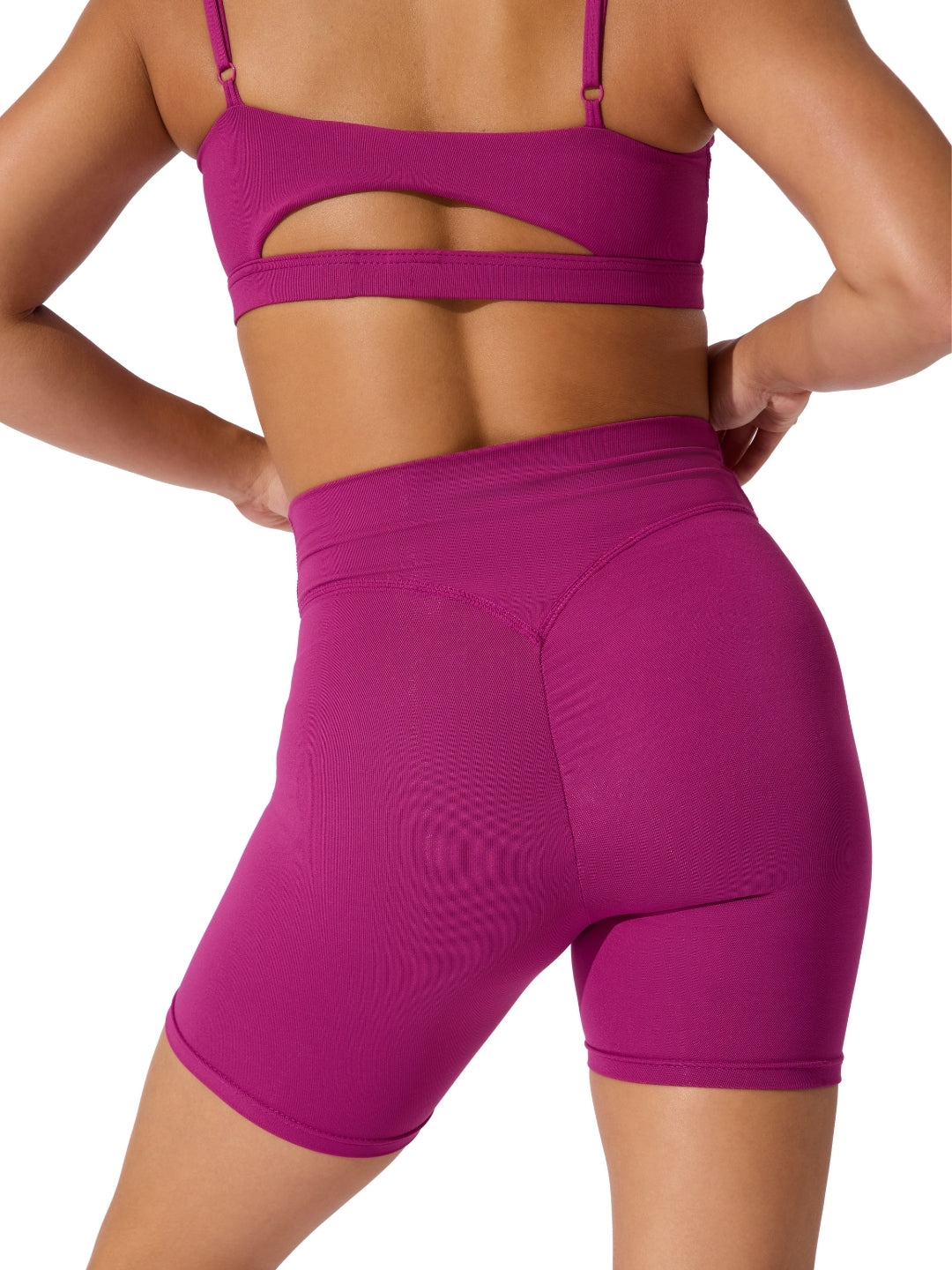 En Pointe Pinch Short Cerise back view