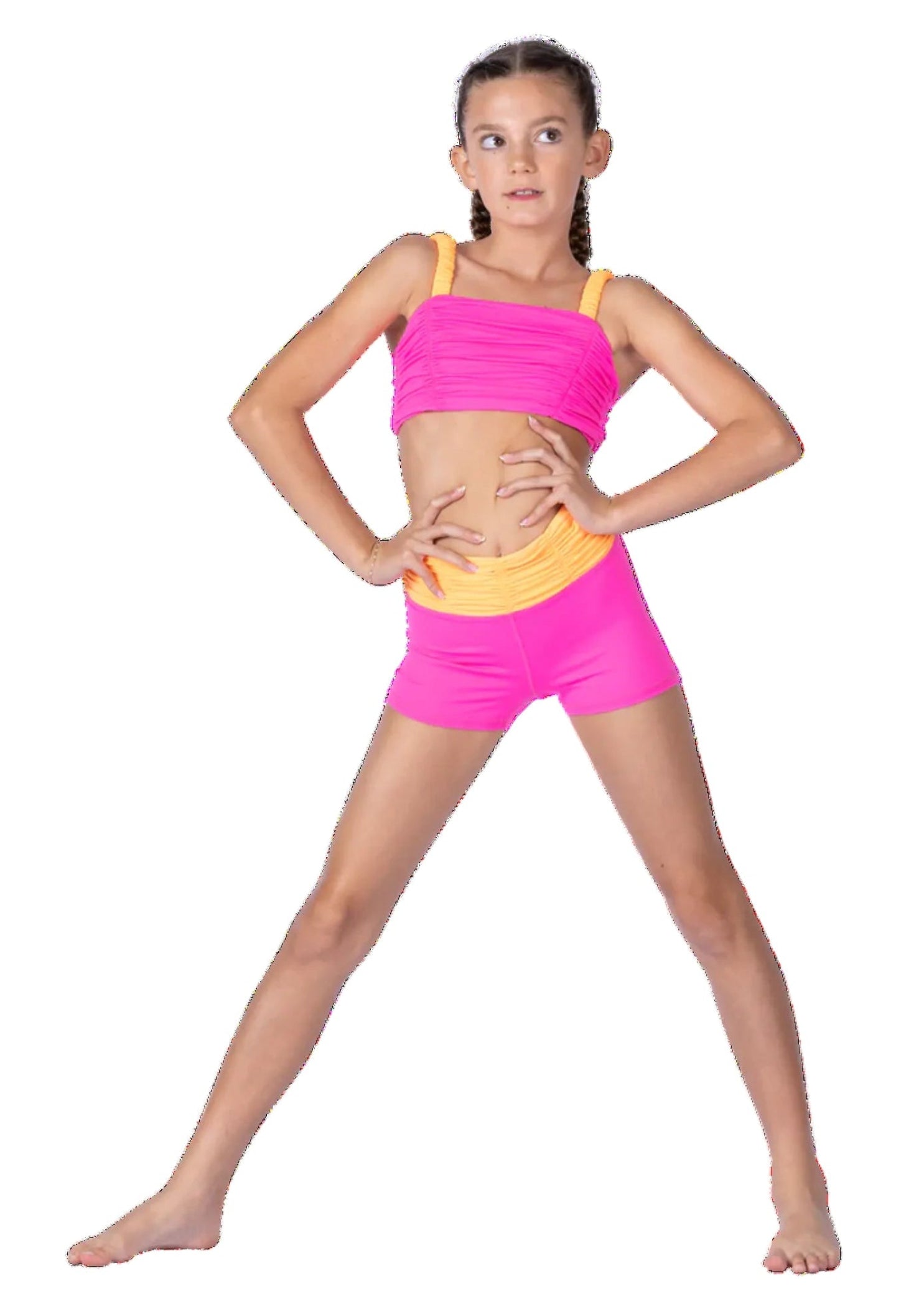 Sassy Scrunch Short Sherbert Dream front view