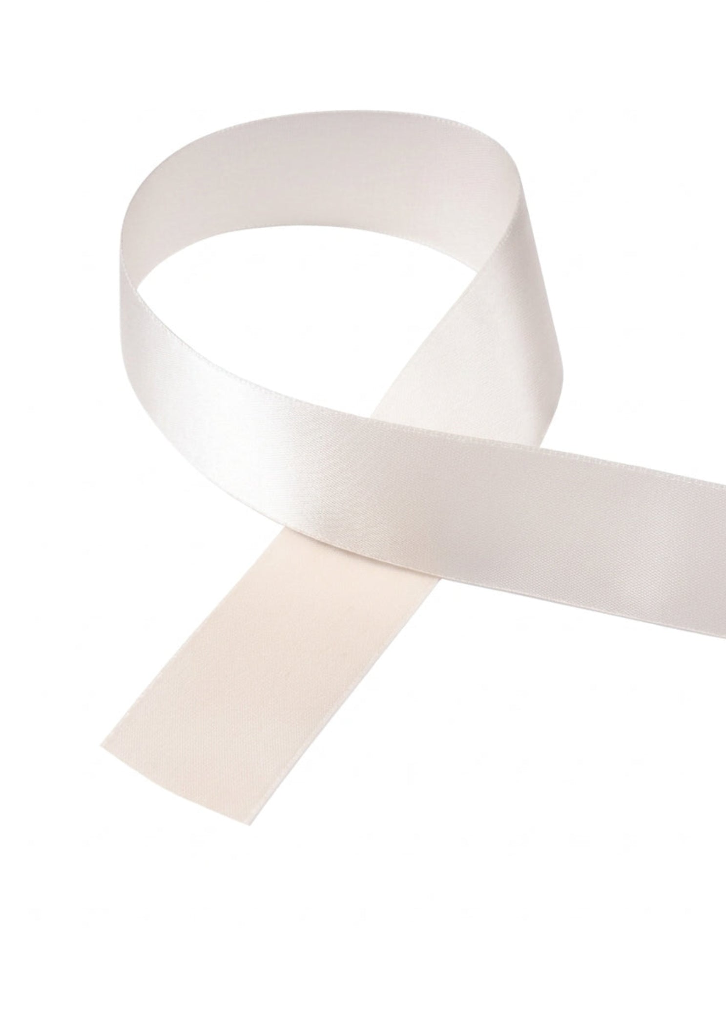 Virtisse Satin Pointe Shoe Ribbon in Pink, detail view showing looped polyester satin with shiny and matte sides