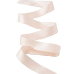 So Danca Satin Ribbon (2.5 yds), detail view showing smooth 1-inch-wide ribbon arranged in loose loops