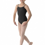 Scoop Front Leotard Black front view 