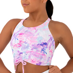 Breathe Deeply Cropped Singlet Infusion Print front view