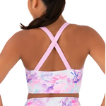 Breathe Deeply Cropped Singlet Infusion Print back view