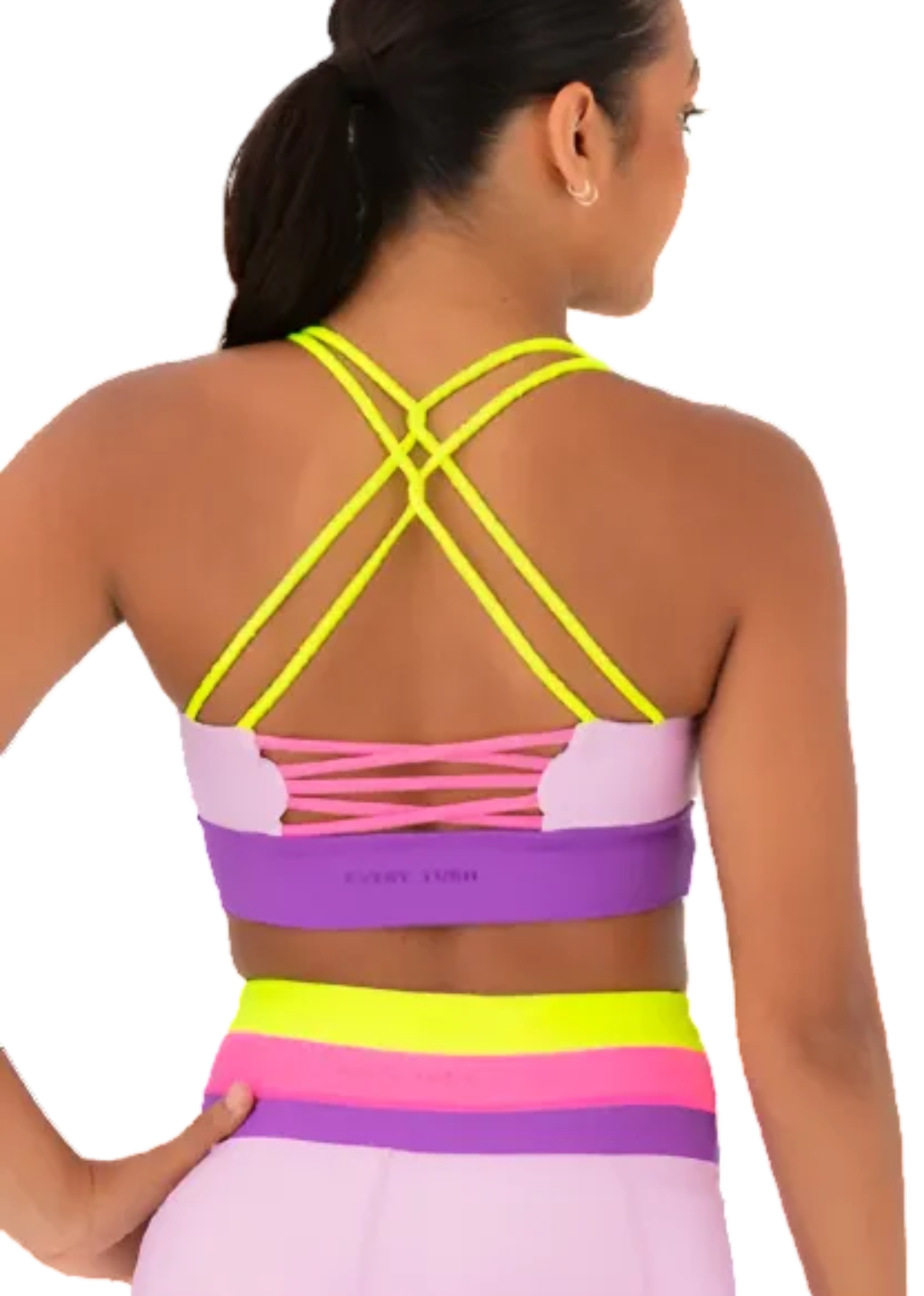 Porsha Crop Top Fairy Floss back view