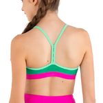 Pop Culture Crop Top Tiki Green back view