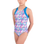 Racer Back Leotard Multicolor front view