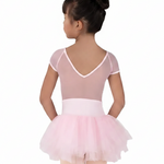 Cap Sleeve Tutu Dress Pink back view