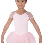 Cap Sleeve Tutu Dress Pink front view