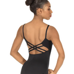 Trestle Back Leotard Black back view