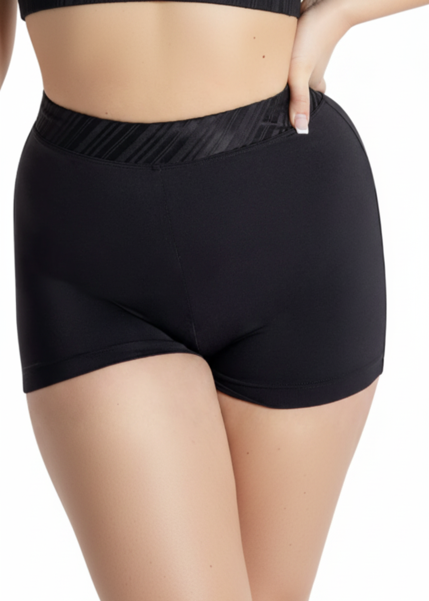 Rio Boy Short Black front view