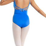 Strappy Back Leotard Royal back view