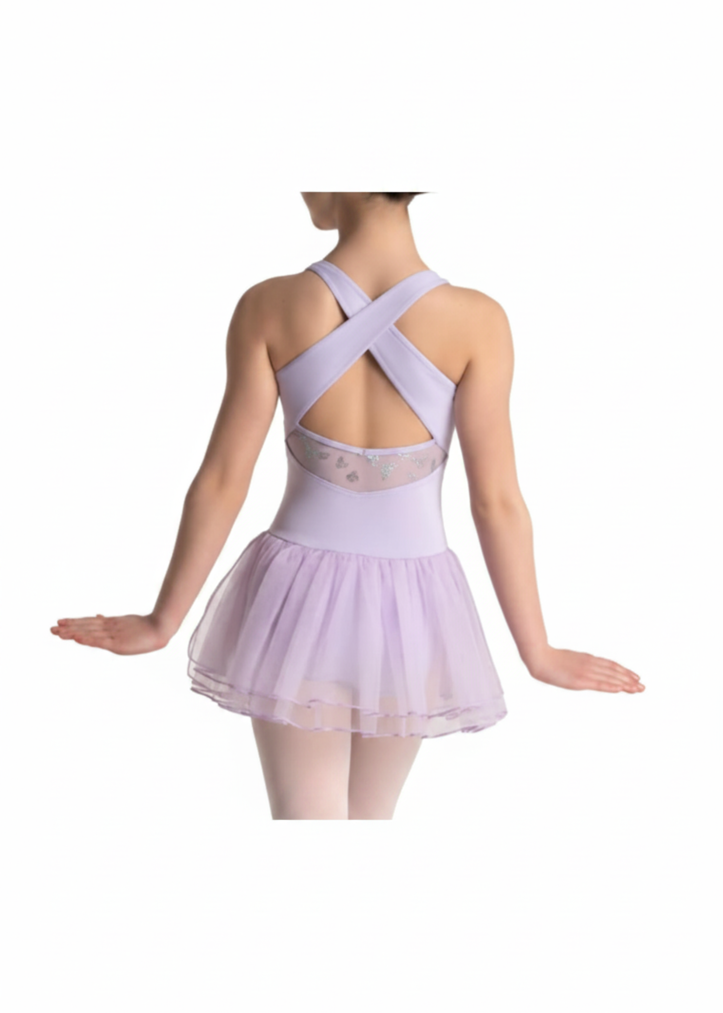 Monarch Cami Tutu Dress Lavender back view