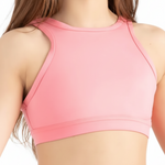 High Neck Bra Top Flamingo front view