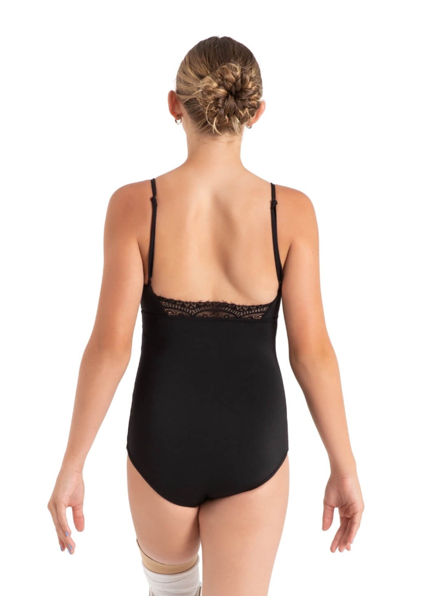 Seaside Cami Leotard Black back view