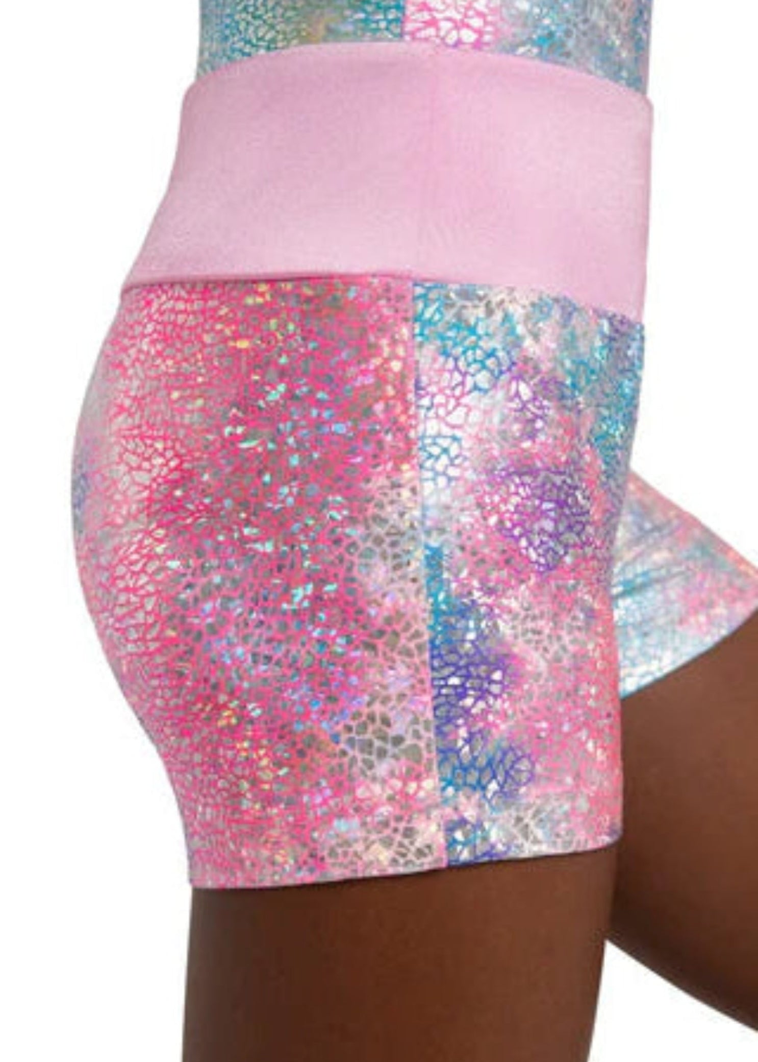 Shimmer Short Pink Unicorn Sparkle side view