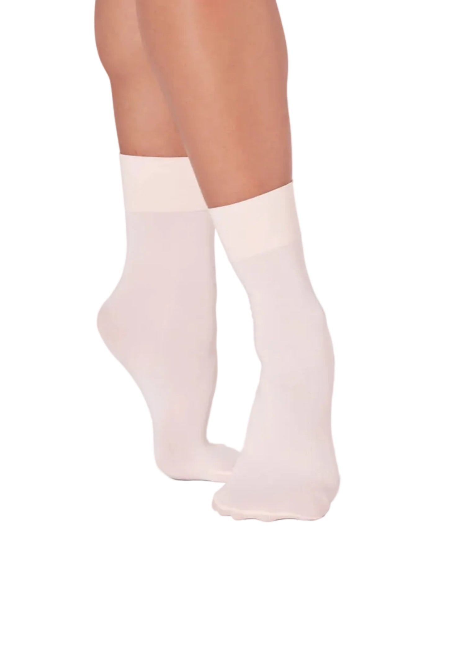 Silky Sock Ballet Pink front view