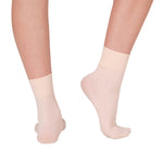 Silky Sock Ballet Pink back view