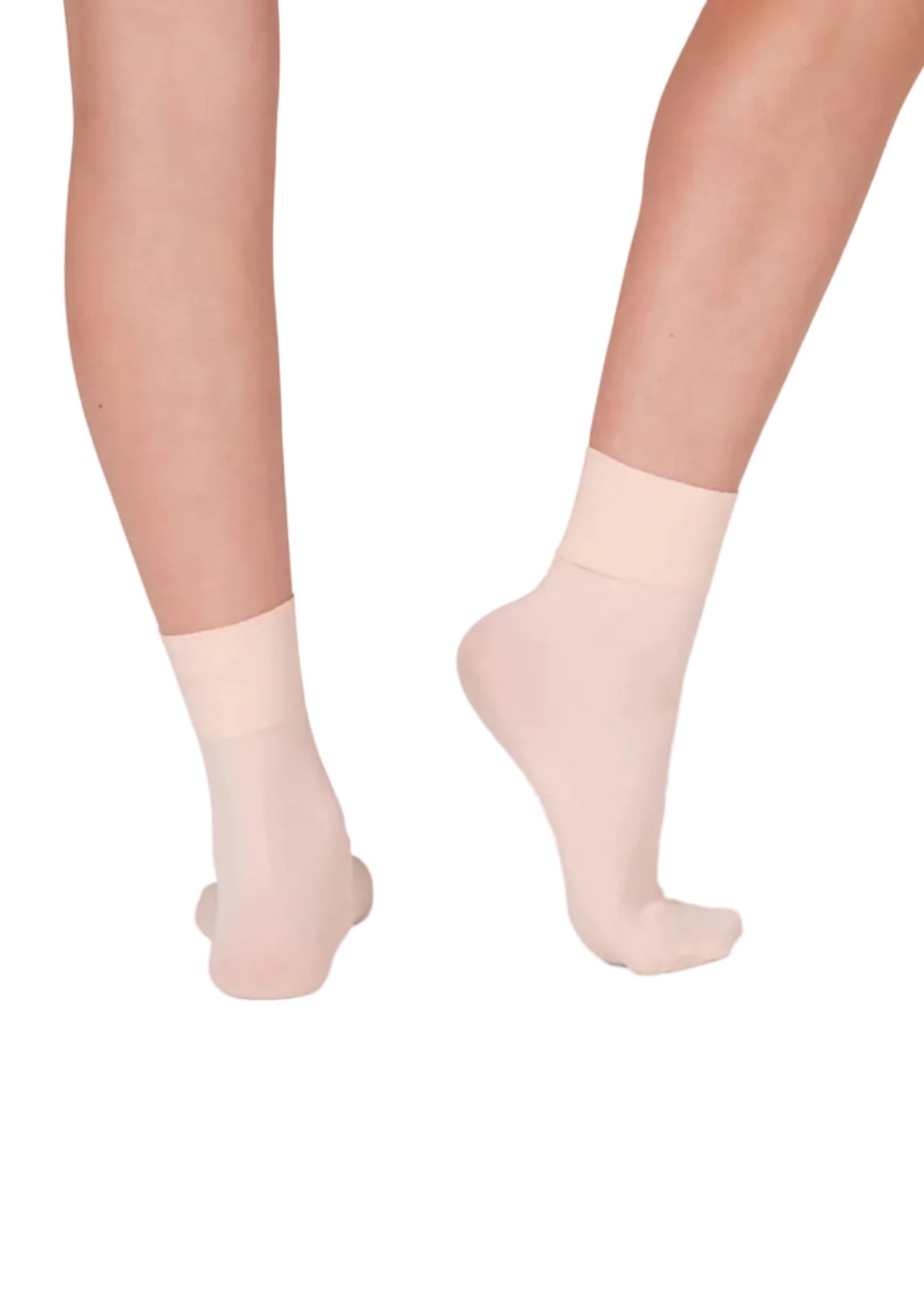 Silky Sock Ballet Pink back view