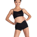 Cami Bra Top Black front view