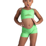 Cami Bra Top Luminous Green front view
