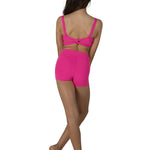 Solid Color Tank Top Neon Pink back view