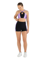 Sports Club Hi Waist Short Black front view