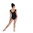 Square Neck Leotard Black back view