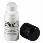 Pillows for Pointes Stikit 2 Me Body Glue, cap removed view showing roll-on applicator and clear adhesive