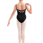 Strappy Camisole Leotard Black back view