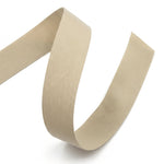 Bodywrappers Stretch Pointe Shoe Ribbon, detail view showing looped ribbon with fine woven texture and cut end