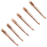 Kitsch Styling Clips in Rose Gold, close-up view showing rose gold duck-bill clip construction and finish