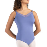 Reminiscent Leotard Storm Blue front view