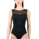 Sweetheart Tank Leotard Black front view