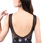 Sweetheart Tank Leotard Foil back view