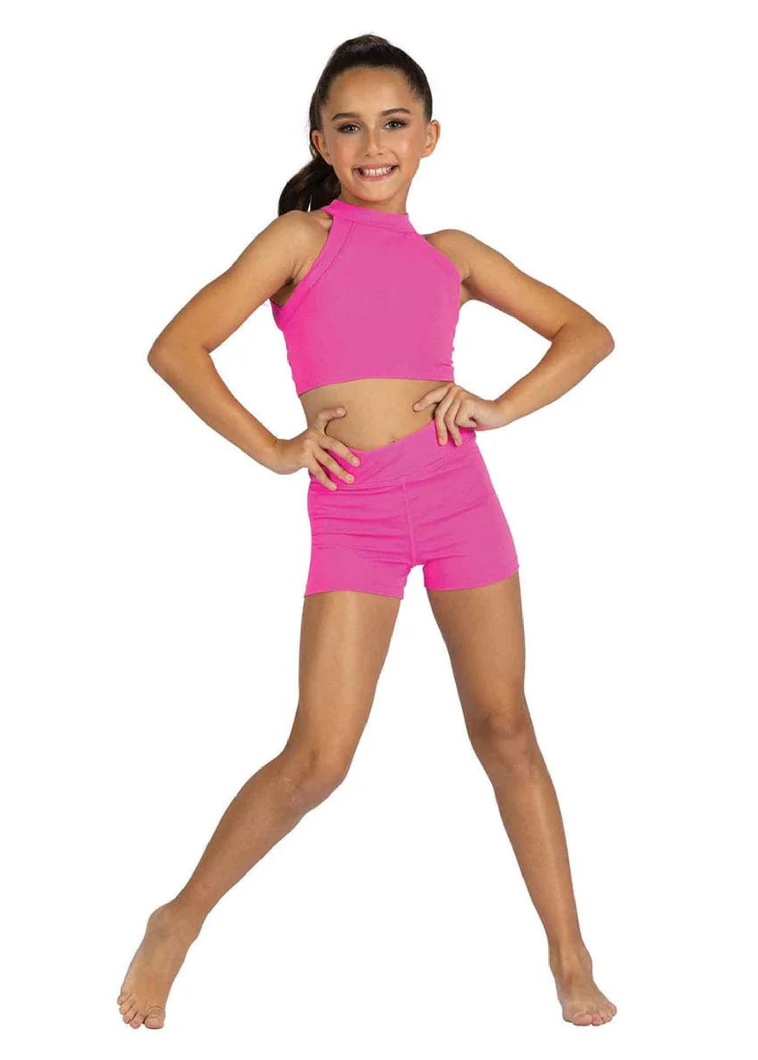 Tabitha Top – 24310C Neon Pink front view