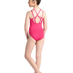 Taytum Cutaway Tank Leotard Berry backl view