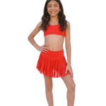 Tennis Skort Red front view