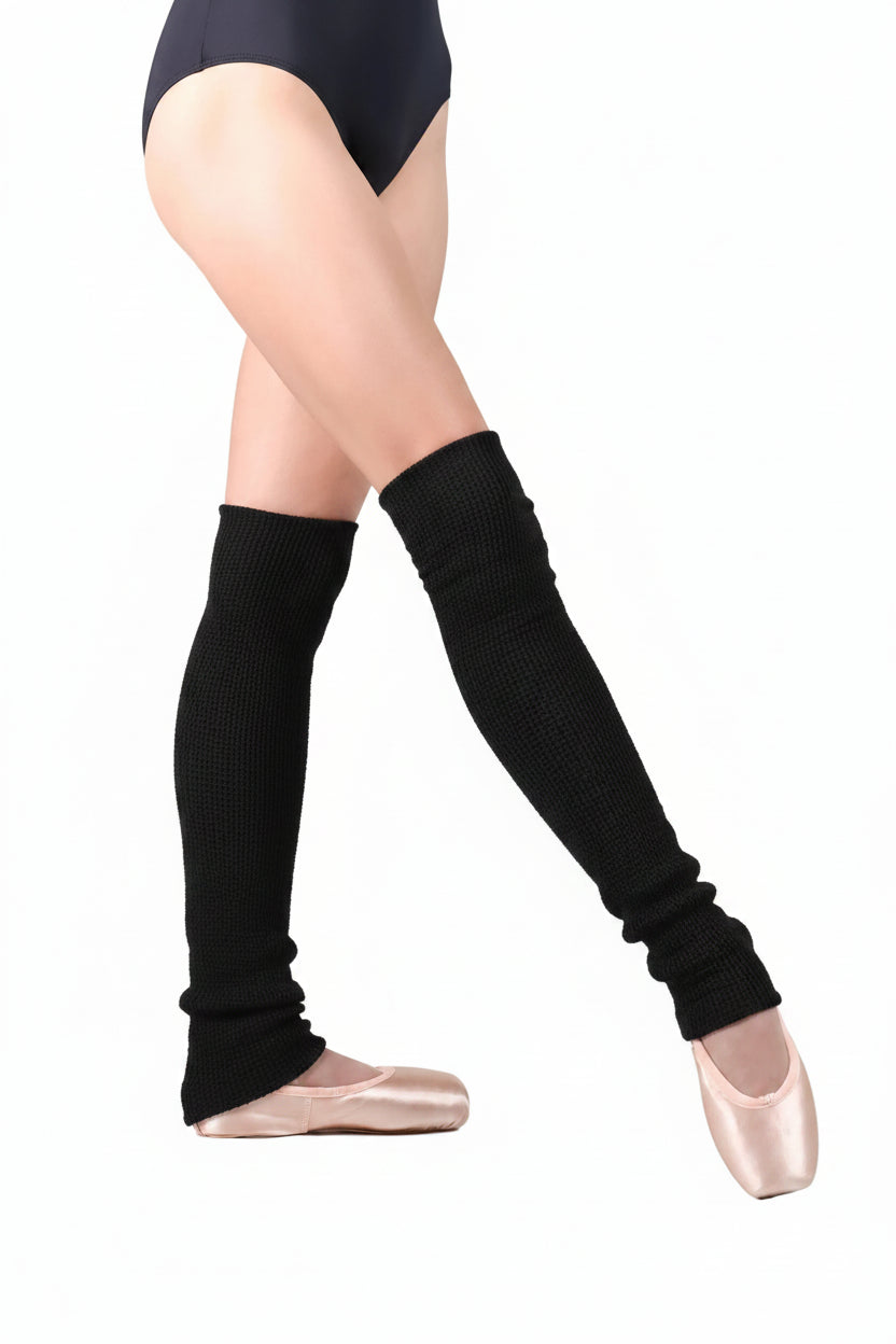 Textured Legwarmers Black