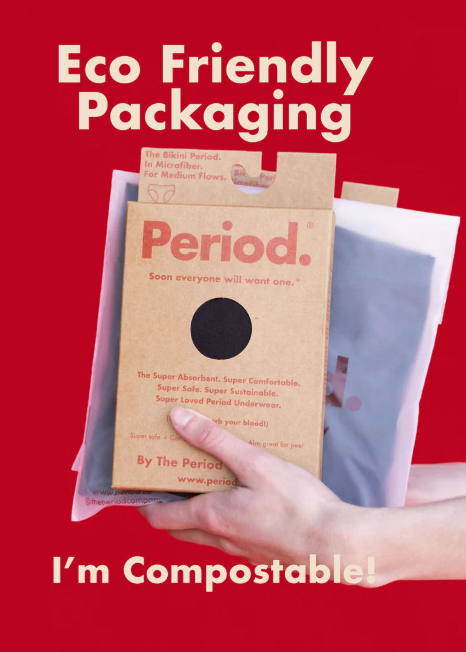 The Thong Period Packaging view
