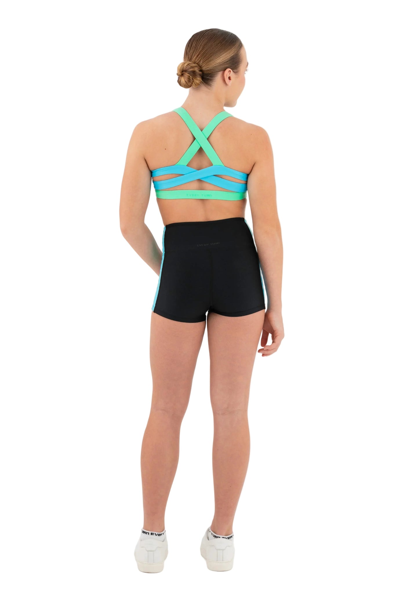 Trailblazer Crop Top Neon Cantaloupe back view
