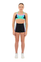 Trailblazer Crop Top Neon Cantaloupe front view