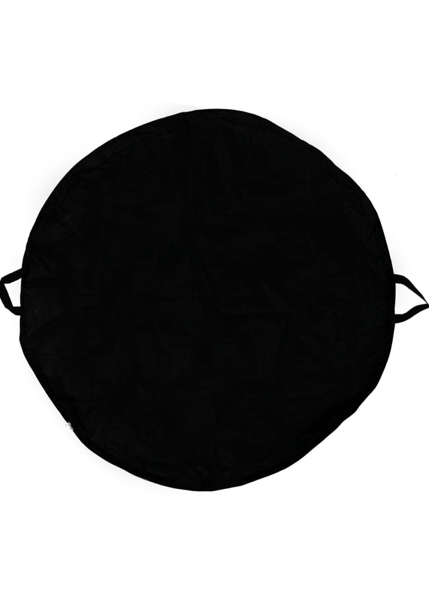 Horizon Designs Tutu Carrier in Black, front view showing polyester exterior, half-length zipper, and dual handles