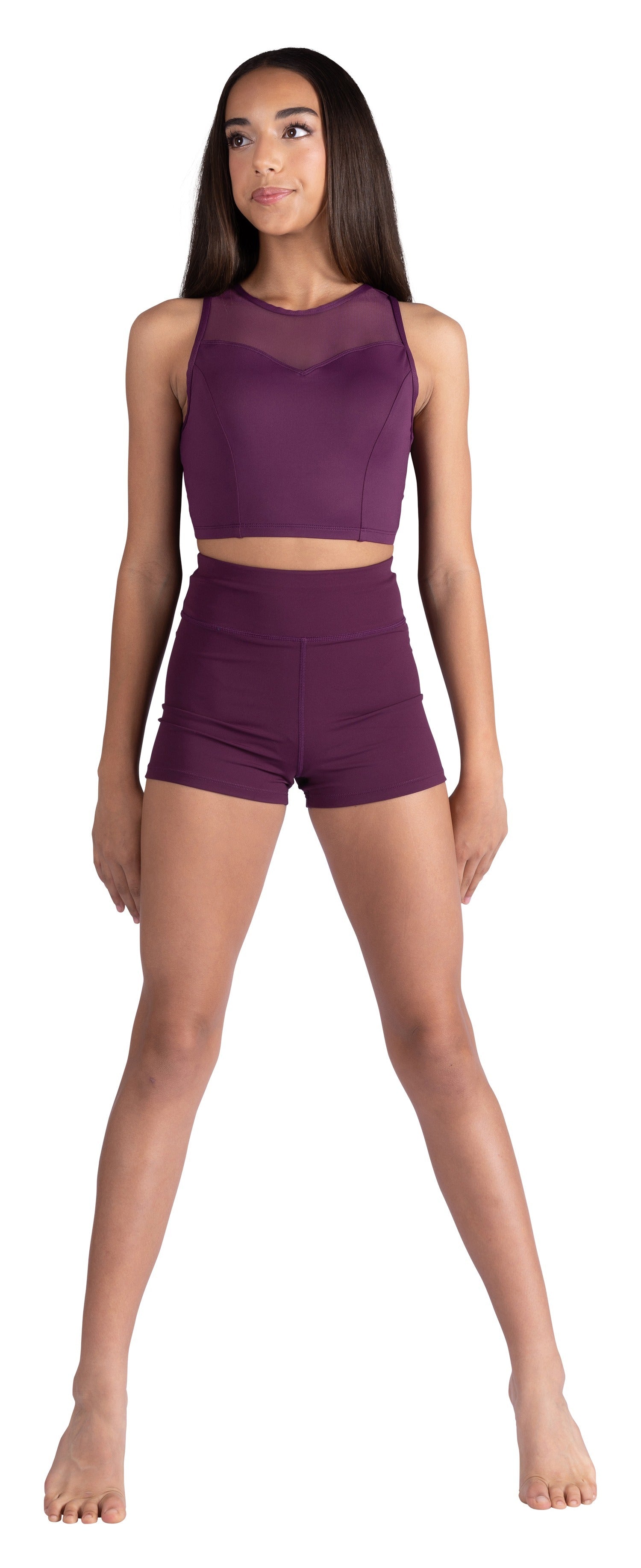 Twist Back Top Merlot front view