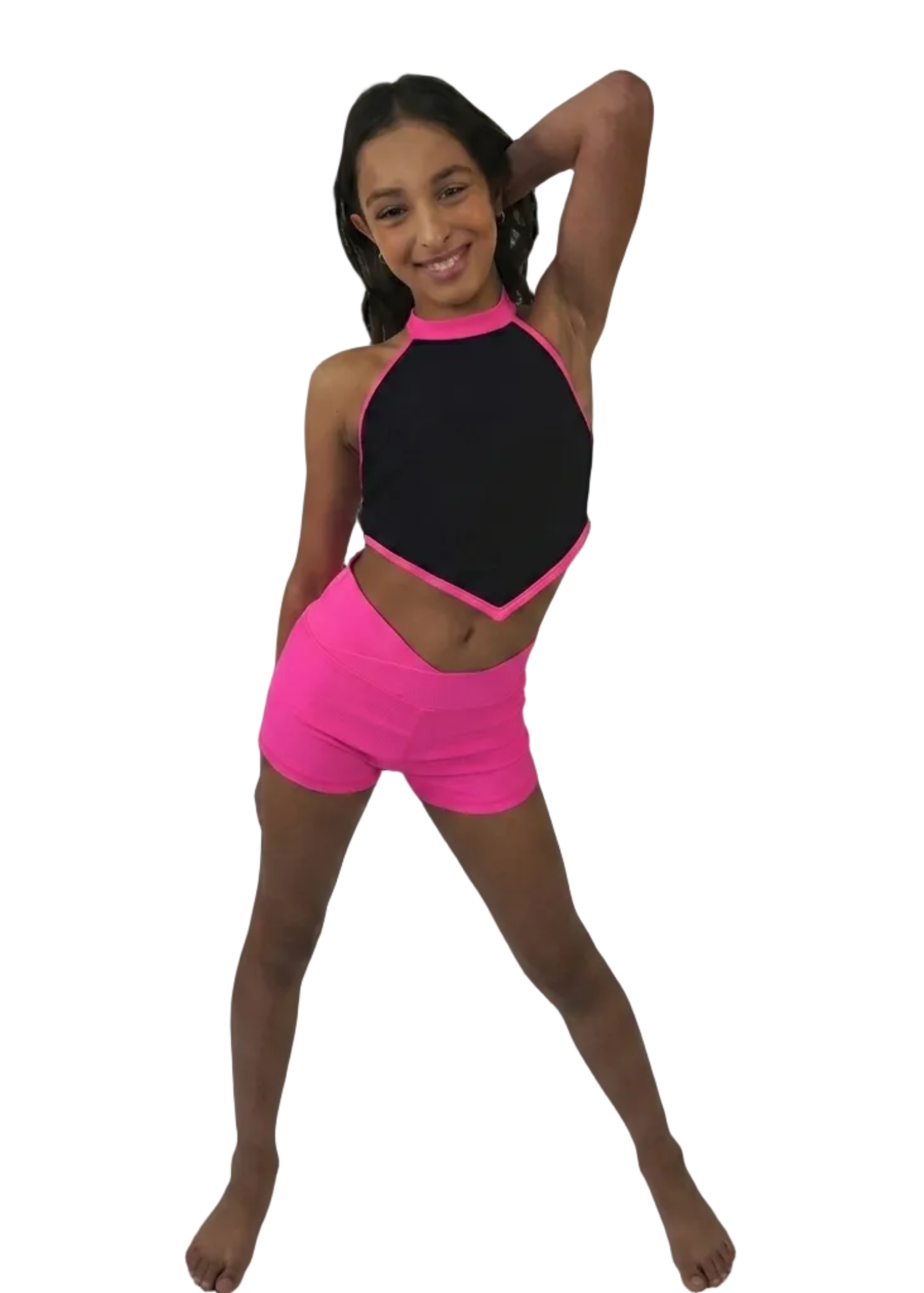V-Short Pink front view