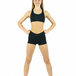 V-Waist Short 87506C Black front view