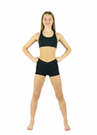 V-Waist Short 87506C Black front view