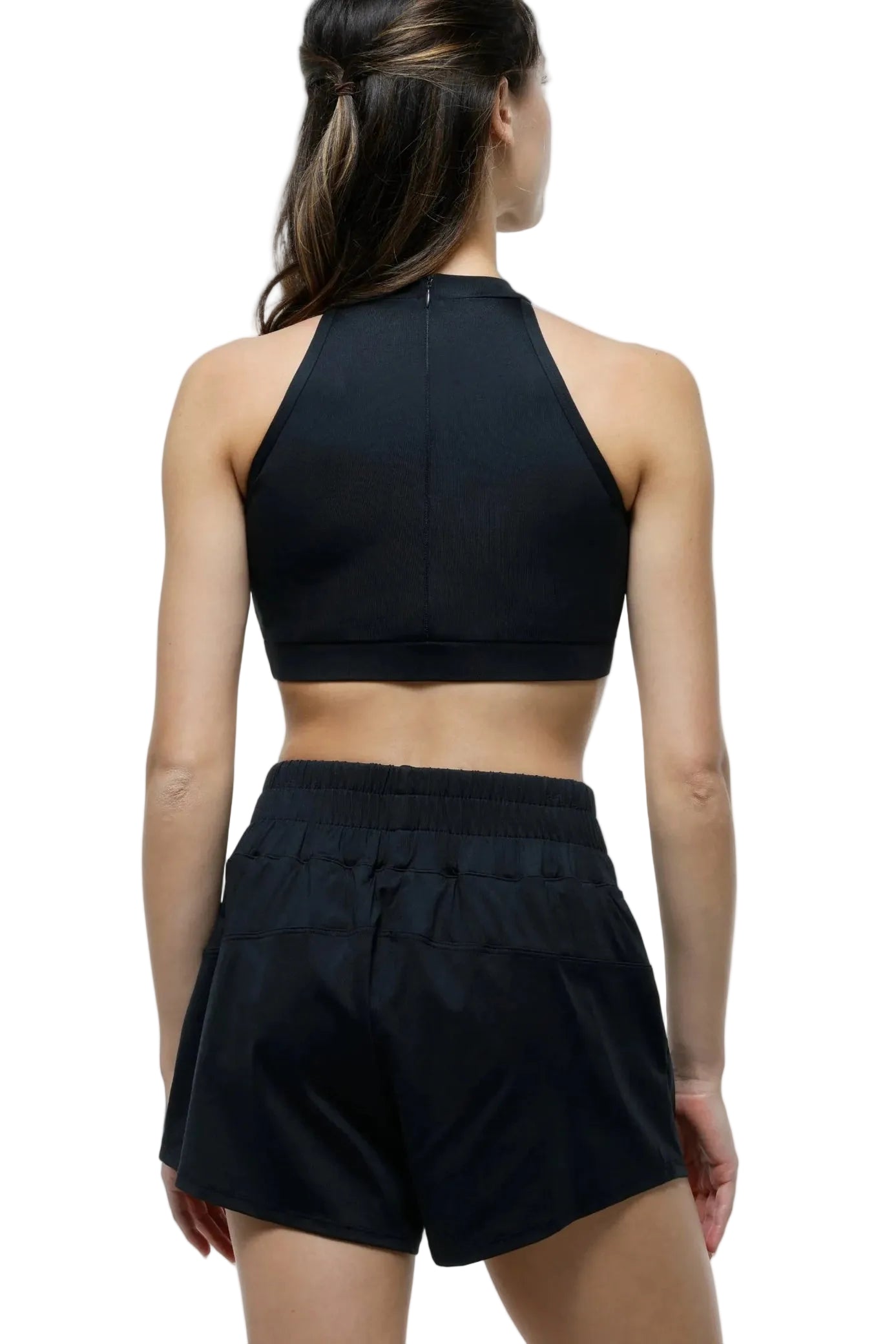 Varsity Lounge Short Black back view