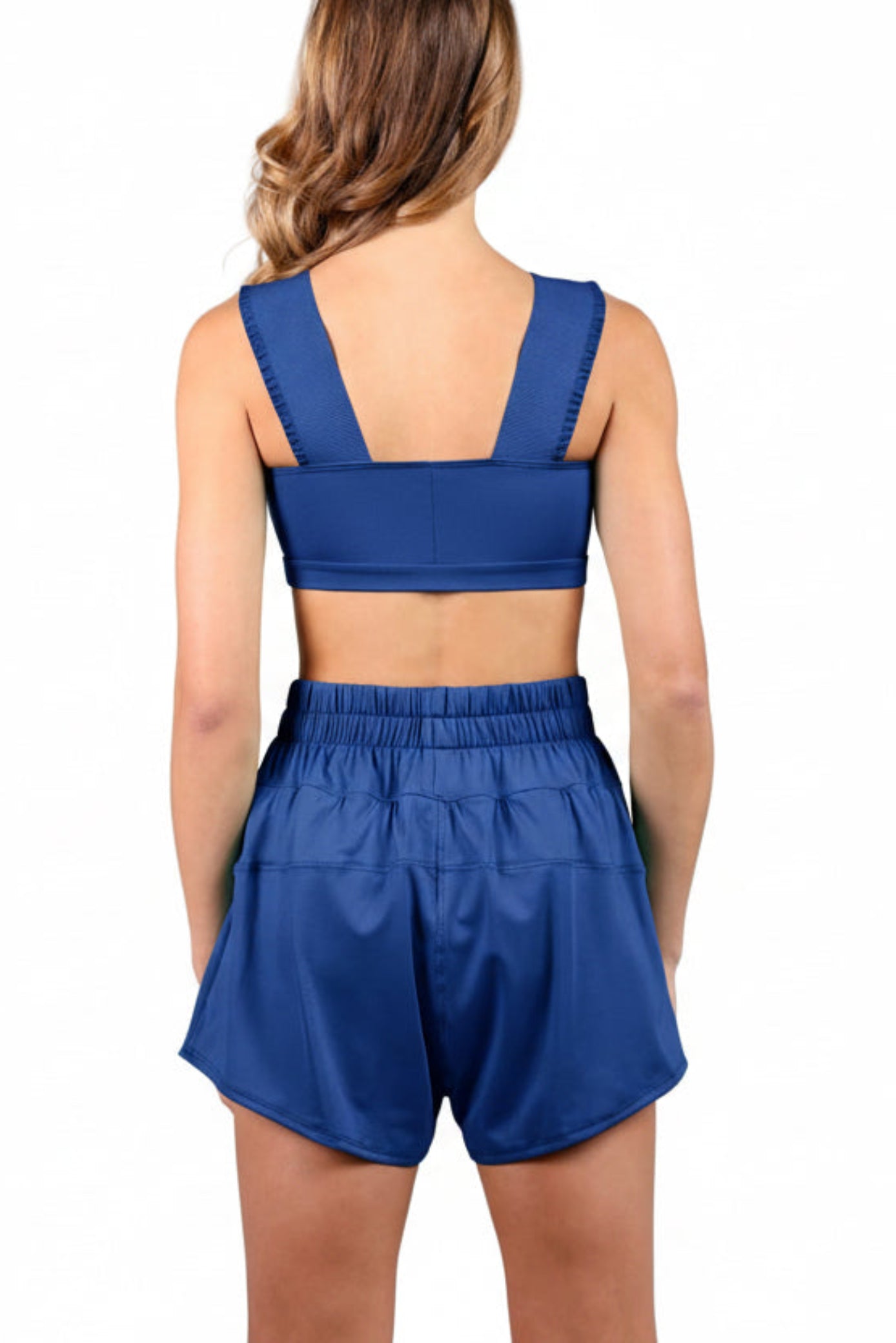 Varsity Lounge Short Sapphire back view
