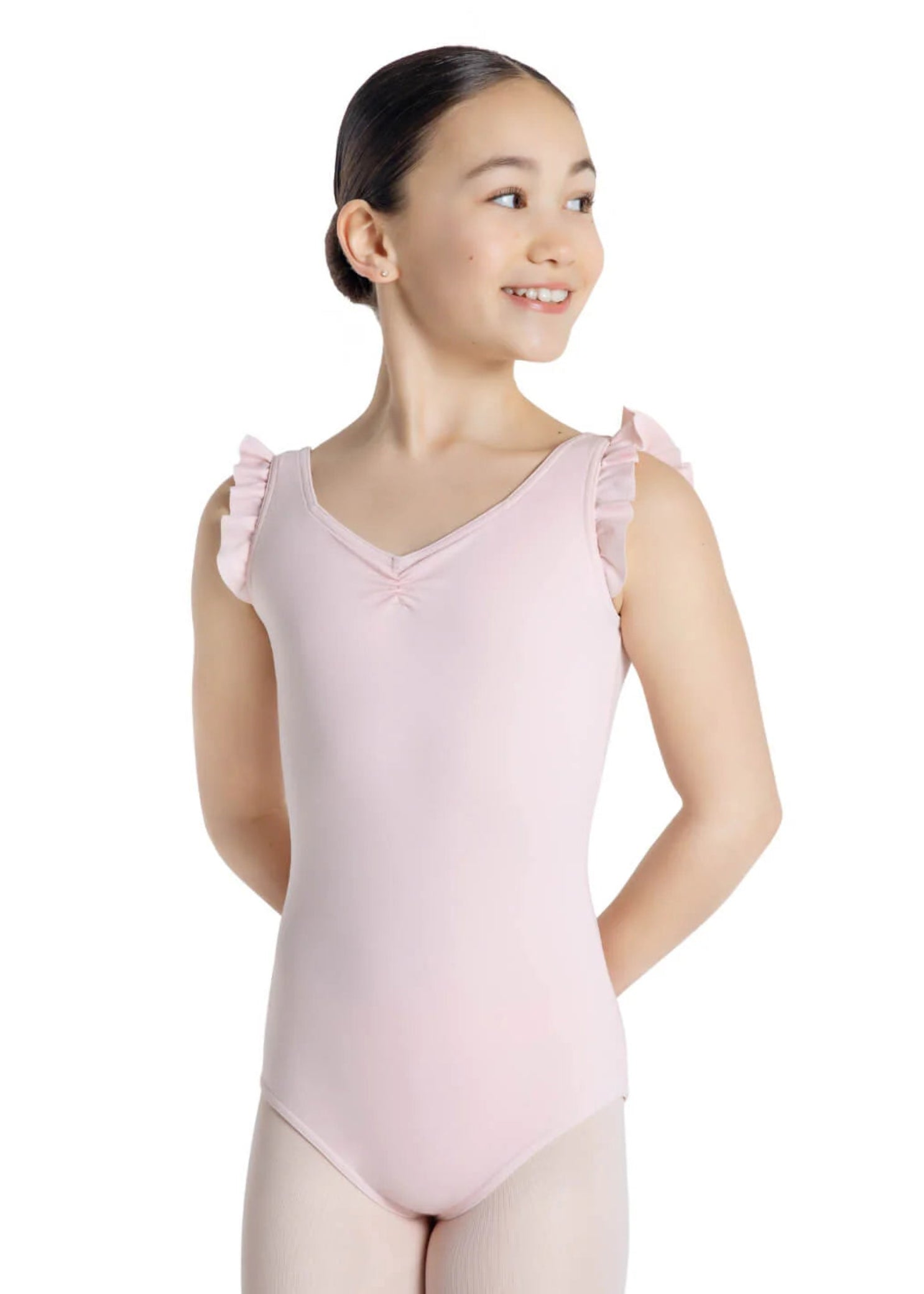 Venus Leotard Pink front view